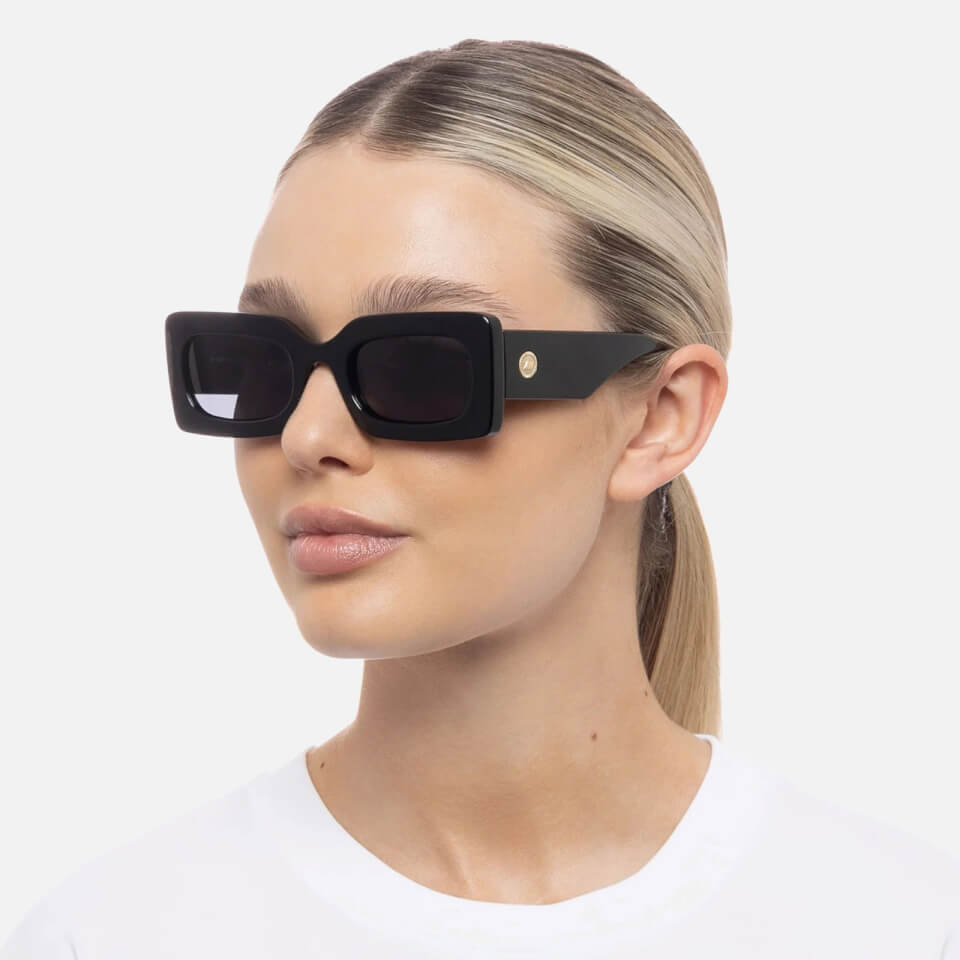 Le Specs OH DAMN! Acetate Rectangle-Frame Sunglasses