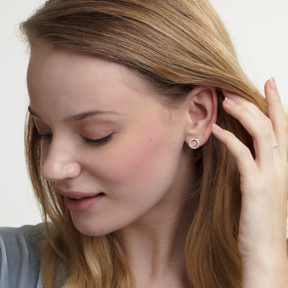 Thomas Sabo Circle Sterling Silver Stud Earrings