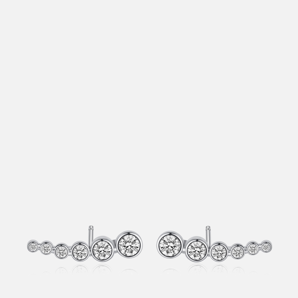 Carat London Carissa White Gold Plated Sterling Silver Earrings